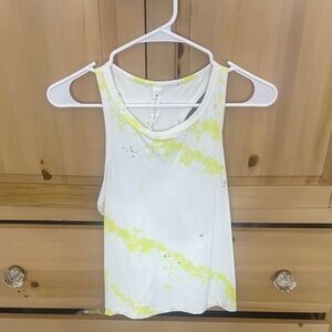 Lululemon Align Waist-Length Racerbqck in Washed Electric Yellow